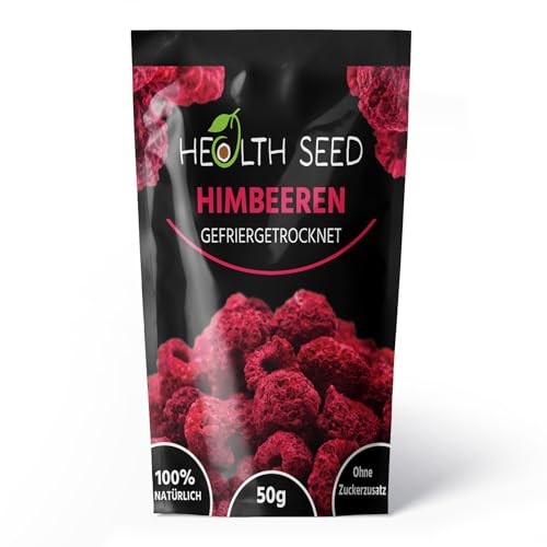 Health Seed - Frambuesas liofilizadas | Frambuesa 100% natural | Sin OGM Sin Gluten - 50 g