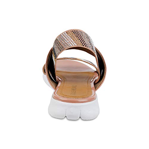 Image of SOLE HEAD Pink Flats Sandal for Women