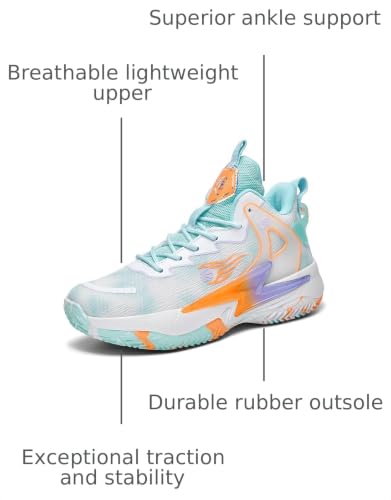 Image of Basketball Shoes for Womens and Mens, Breathable Non Slip Outdoor Casual Unisex-Adult Fashion Sneakers