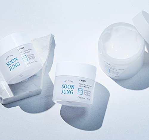 Etude House Soonjung Hydro Barrier Cream 75Ml (New Version) | Moisturizing And Soothing Cream | Non-Comedogenic, Hypoallergenic & Fragrance Free Moisturizer For Face #TOP3
