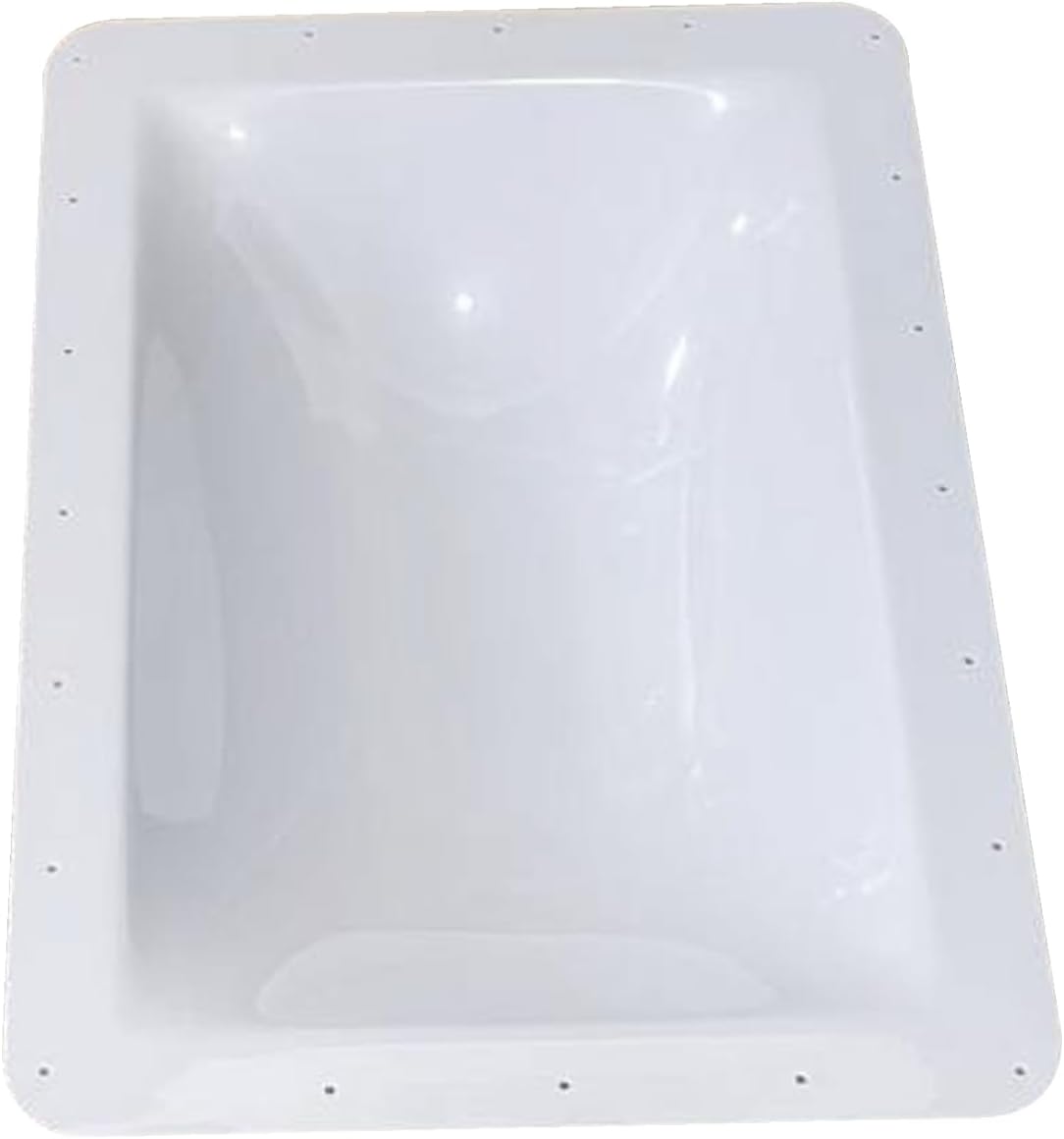 RV Skylight Replacement Kit, 18"x26" OD RV Skylight Kit Outer Dome Fits 14" x 22" Skylight Openings for Camper Trailer Motorhome Shower Replace (White)