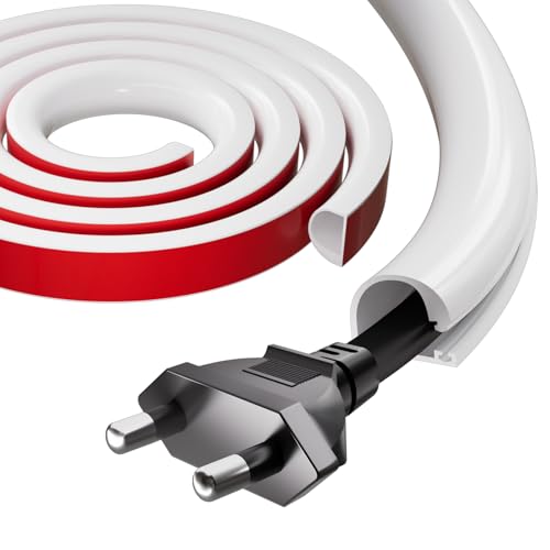 39' Silicone Cord Hider for Wall Mount TV,Self-Adhesive Cable Hider for 1 Cord(1/4' Diameter),Cable...