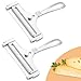 Amazon.com: 2 Pieces Stainless Steel Wire Cheese Slicer, Adjustable ...