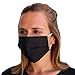 Produktbild LIEVD Mundschutz Maske 100% Baumwolle Made in Germany | OEKO-TEX 100 | Gesichtsmaske waschbar | Mund und Nasenschutz wiederverwendbar | Behelfsmaske 2-lagig (Größe S - Schwarz)
