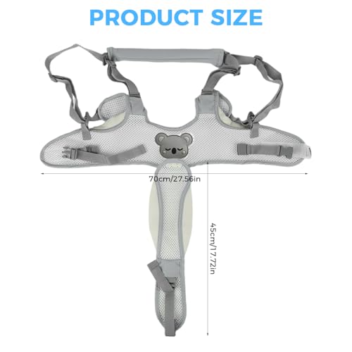 Image of SNOWIE SOFT Toddler Walking Harness Walk Learning Support for Age 7-24 Month, Breathable Mesh Baby Walker with Adjustable Shoulder Straps, Padded Grip Handle, and Open Crotch Design