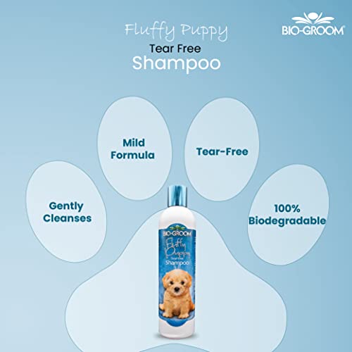 Image of Bio-Groom Fluffy Puppy Tear-Free Dog Shampoo for Sensitive Skin and Delicate Coats Free of Parabens and Artificial Thickeners Natural Cleansers Like Aloe Vera, Lavender Fragrance, 355 Milliliter | Bio-Groom Fluffy Puppy Shampoo