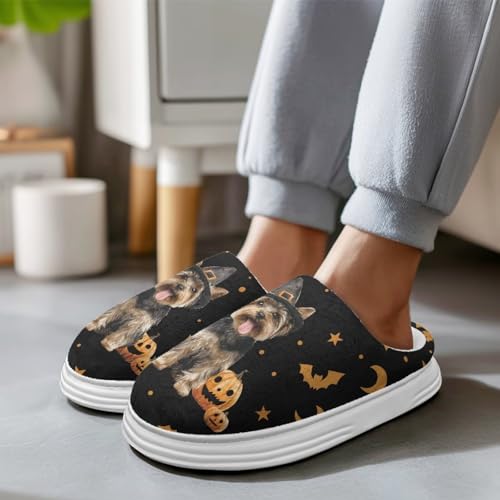 Womens Mens Home Slippers Memory Foam Thick EVA Sole Soft Slip On Non-Slip Fuzzy Outdoor Indoor House Slippers3