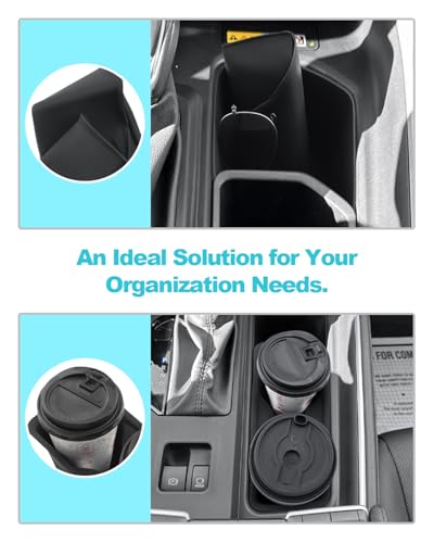 Image of CDEFG 2PCS for 2024 2025 2026 Toyota Grand Highlander Center Console Organizer Middle Console Storage Cup Holders for 2025 2026 Toyota Grand Highlander Hybrid Accessories