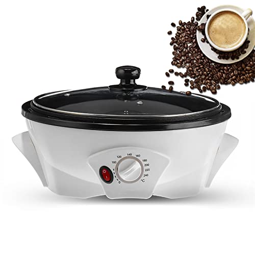 DEaThsalL Tostadora de Café, Tostadora Doméstica de 1200W, Tostadora Eléctrica Multifuncional para Hornear Cacahuetes y Granos, Temperatura Ajustable