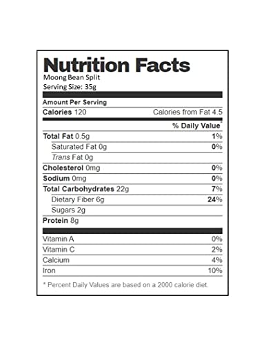 Moong Split (Green Gram Split) - 2 Lbs - 1 Pack #TOP5