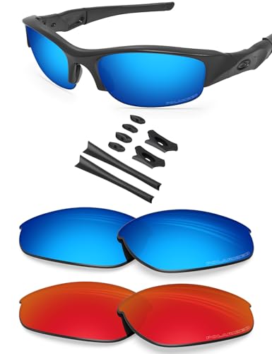 Image of BLAZERBUCK Anti-salt Polarized Replacement Lenses for Oakley Flak Jacket OO9008-2 Pairs