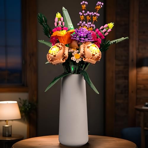 VONADO LED Light Kit Compatible with Lego 10280 Botanical Artificial Flowers Lighting