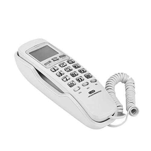 Teléfono con cable para escritorio y muro con pantalla de llamadas miniatura 3