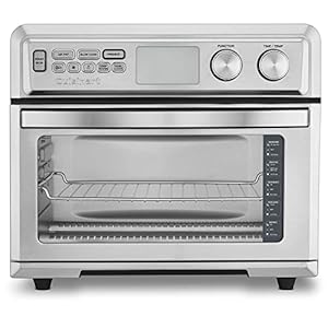 Cuisinart TOA-95 Digital AirFryer Toaster Oven, Premium 1800-Watt Oven with Digital Display and Controls – Extra-Large Capacity, Intuitive Programming and Adjustable Temperature, Stainless Steel