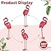 OAGluminix Pink Yard Flamingos for Outside, Outdoor Metal Flamingo Sculptures Decor for Garden Yard Lawn, Flamingo Decor Statue Gifts for Women Mom Grandma