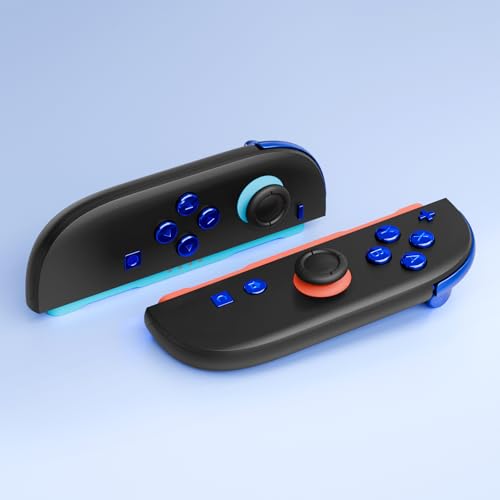eXtremeRate DIY Replacement Full Set Buttons for Joycon 2, Custom ABXY Direction Keys Dpad + - C Home Capture Release L R ZR ZL Trigger Buttons for Nintendo Switch 2 Controller - Chrome Blue by eXtremeRate - Used condition - Image 4