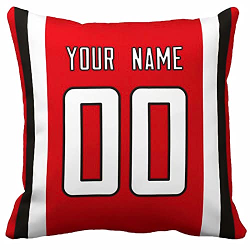 Image of ANTKING Throw Pillow 2 Pack with Custom Name and Number Personalized Gift for Men Women Boys