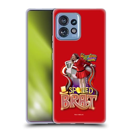 Head Case Designs Officially Licensed Willy Wonka and the Chocolate Factory Veruca Salt Graphics Soft Gel Case Compatible with Moto Edge 40 Pro/Plus 2023
