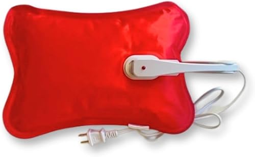 Botella de agua caliente eléctrica con tapa, almohadilla térmica, bolsa de compresión cálida para calambres menstrualesmenstruales, cuello, espalda,