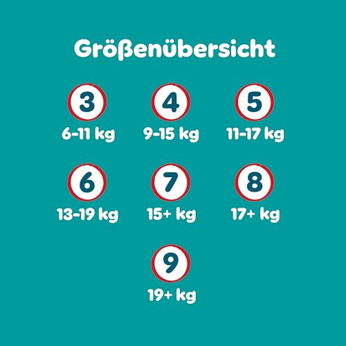 Pampers Baby-Dry Pants Größe 8, 136 Stück, 17kg+, 360° auslaufsichere Passform für Tag und Nacht