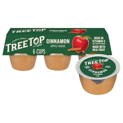Tree Top Cinnamon Apple Sauce, 6 Count (Pack of 1)