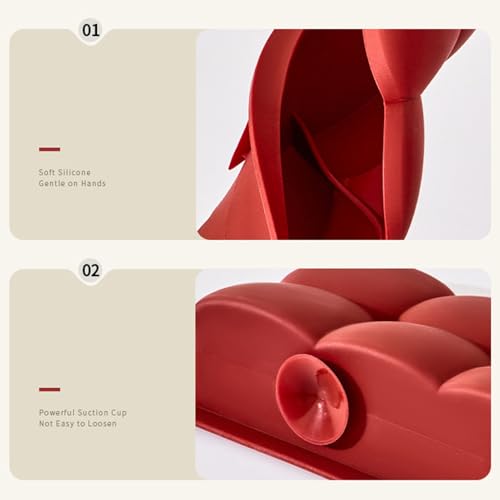 Protector contra salpicaduras para fregadero de cocina con ventosas de silicona 7