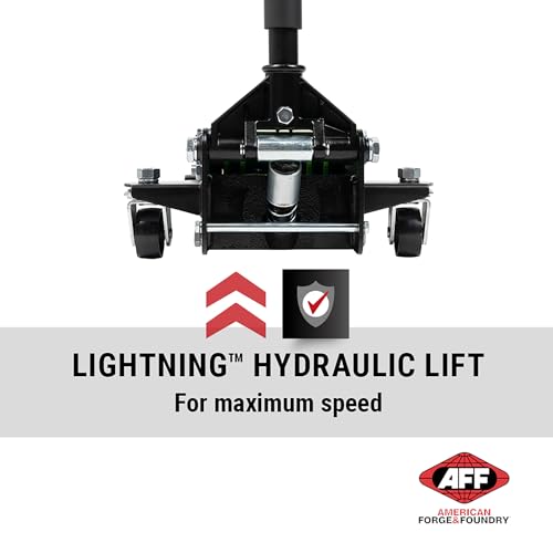 AFF Viking 3.5 Ton Floor Jack - Low Profile Car Jack with Lightning Lift Hydraulic - Heavy Duty