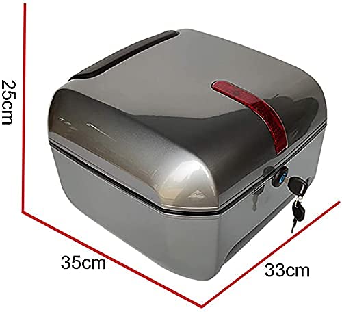 Caja trasera universal de moto para casco con sistema de almacenamiento resistente 2