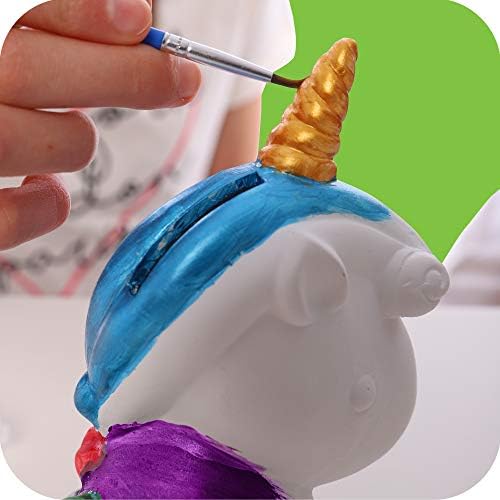 Original Stationery Decorate And Paint Your Own Unicorn Money Box, Creative Kids Paint Set for Girls With 21 Gems, 12 Non-Toxic Colours, and More!
