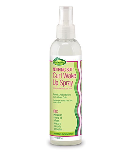 Nothing But Curl Wake Up Spray - Sulfate-Free Curl Defining, Curl Refresher Spray for Curly Hair Detangles, Conditions, and Adds Shine for All Types of Curly, Healthy, Natural Hair - 8 oz (Pack of 2)