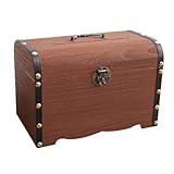 Fabrication artisanale unique : chaque coffre est méticuleusement fabriqué à la main à partir de bois, mettant en évidence des grains naturels distincts qui contribuent à son look classique.