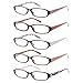 Reading Glasses Comb Pack of Multiple Classic Men and Women Readers Spring Hinge Glasses (5 Pack Mix Color, 2.50)
