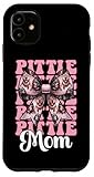 pittie mom pitbull mamma mamma cane festa della mamma coquette bow custodia per iphone 11