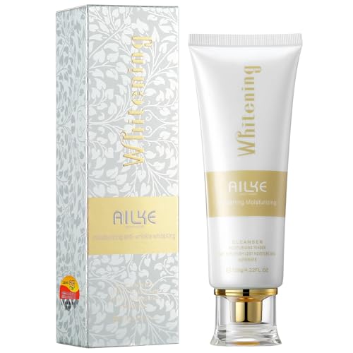 AILKE Detergente viso schiarente anti-invecchiamento, riduce rughe, brufoli, pelle grassa, deterge profondamente e rimuove le impurità per una pelle fresca e liscia detergente viso, 120 ml (confezione