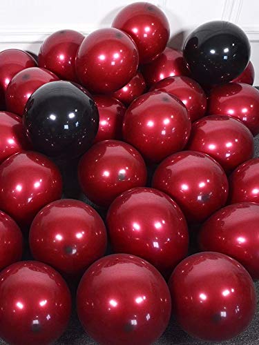 Image of 50pcs 12 inch Party Decoration Matte Latex Balloon for Birthday Wedding Anniversary Christmas Festival (Burgundy)