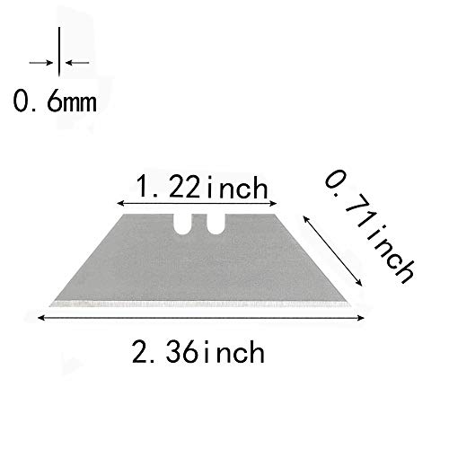 image for Vabogu 10 Pack Utility Knife Replacement Blades Heavy Duty High Carbon