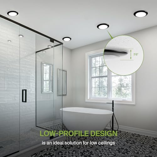 ASD 12 Pack Black LED Disk Lights 4 Inch, 5CCT Flush Mount Ceiling Light by ASD - Used condition - Image 4