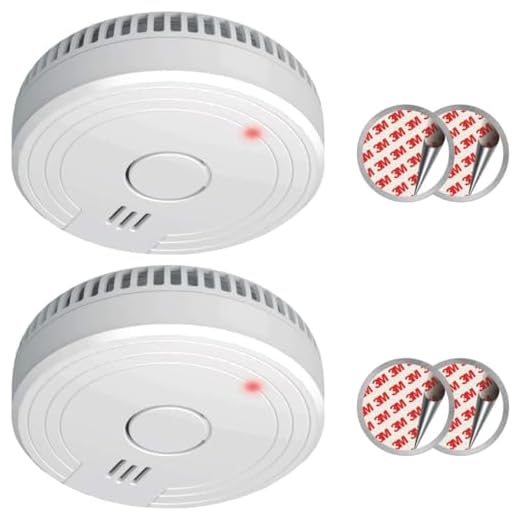 ELRO FS1805M | 2-Teiliges Rauchmelder-Set | Magnetisches Befestigungsset | 5 Jahre Batterie | Entspricht der europäischen Norm EN14604 | Weiß | Set mit 2 Stück