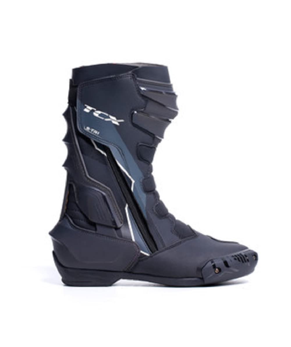 TCX - S-TR1, Stivale da Moto Donna, Stivali Sportivi, Tomaia in Microfibra, Chiusura con Zip Elastica Laterale e Velcro