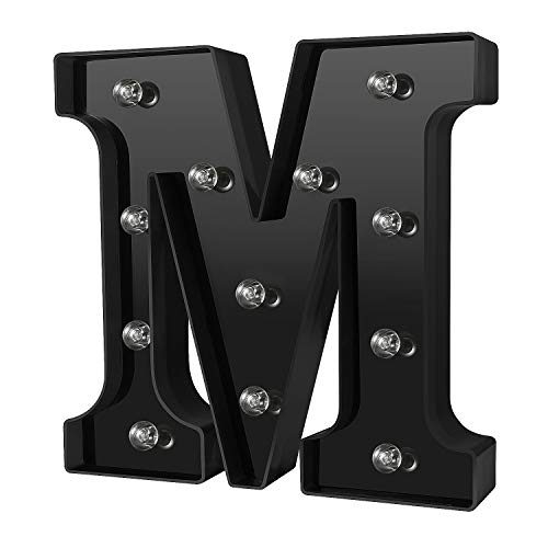 Adorn Life Led Letters Numbers Lights 26 Alphabet & Arabic Numerals 0-9 Black Decorative Marquee Lamps for Events Wedding Party Birthday Home Bar(Cool Black 0) by Adorn Life - Image 6