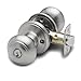 Copper Creek CK2040SS Colonial Entry Door Knob, Satin Stainless