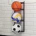 Hm Vicyy Versátil Guarda Pelotas,Soporte para Balones,Soporte de Fútbol,Soporte de Baloncesto,Estante para Guardar Pelotas,para Ahorrar Espacio（Negro）