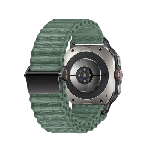 Bracelet Galaxy Watch 7 Ultra 47 mm ajustement rapide et nylon tressé anti-transpiration