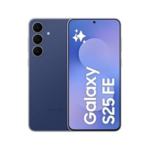 Samsung Galaxy S25 FE 256GB, Teléfono Móvil con IA, Marco Ligero 7,5mm, Pantalla FHD+ 6,7″, Cámara 50MP, Exynos 2400, 8GB RAM, Garantía Fabricante 3 Años + 1 Año Extra, Azul Marino (Versión Española)