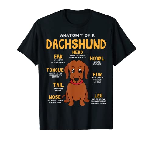 Anomía de perro salchicha, divertido regalo para mamá y papá Camiseta