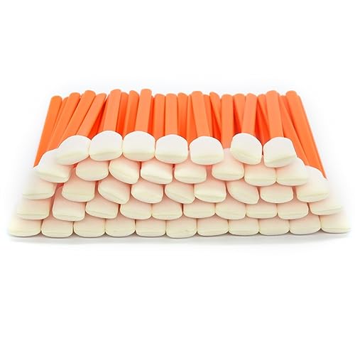 200 pçs bastões de cotonete de limpeza de espuma retangular quadrado de 13 cm para impressora a jato