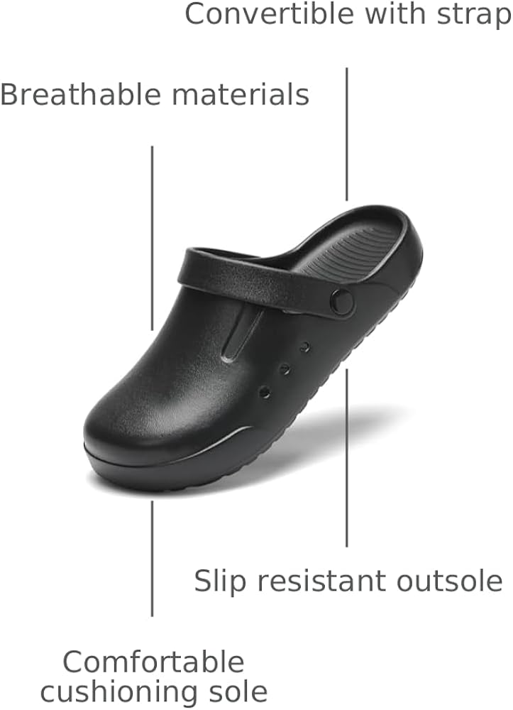Amazon.com | Nihaoya Mens Garden Clogs for Women Beach Water