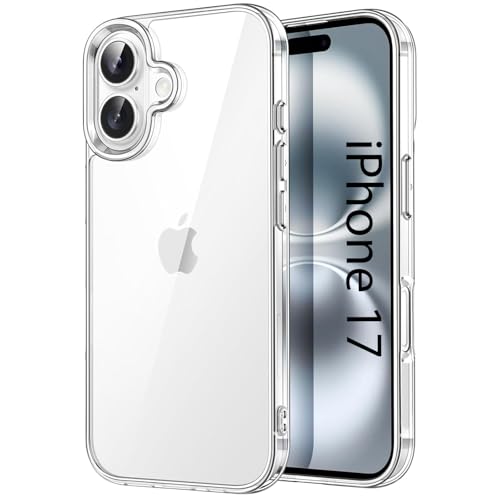 Image of KACA Clear Back Cover Case for Apple iPhone 17 |Case for iPhone 17|Shockproof Bumper TPU Protective Design|Apple iPhone 17 Back Cover- Transparent