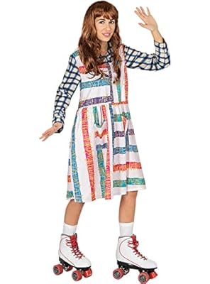 Funidelia | Disfraz de Once Stranger Things para mujer Netflix, Once (Eleven) - Disfraz para adultos y divertidos accesorios para Fiestas, Carnaval y Halloween - Talla L - XL - Marrón | Ya disponible en tu tienda friki favorita! En mundofriki.es!