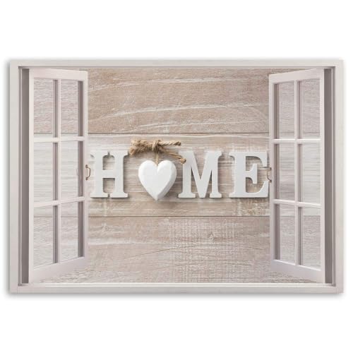 Póster sobre lienzo con diseño de corazón en formato 50x70 cm para decoración